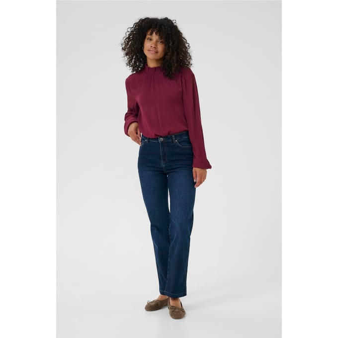 Broek JEANS MARIS REGULAR KAFFE DARK BLUE