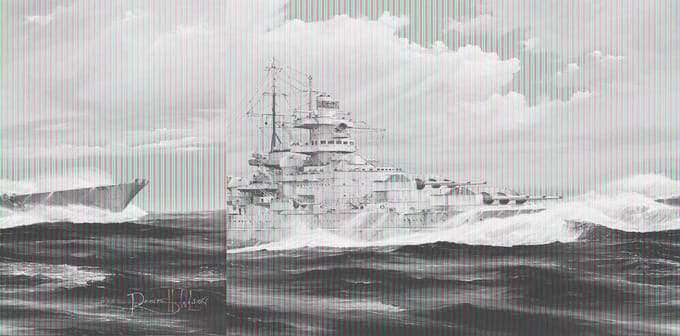 Trumpeter Modelbouwpakket Schepen - 03714 German Gneisenau Battleship Plastic - 1:200 - Modelbouw