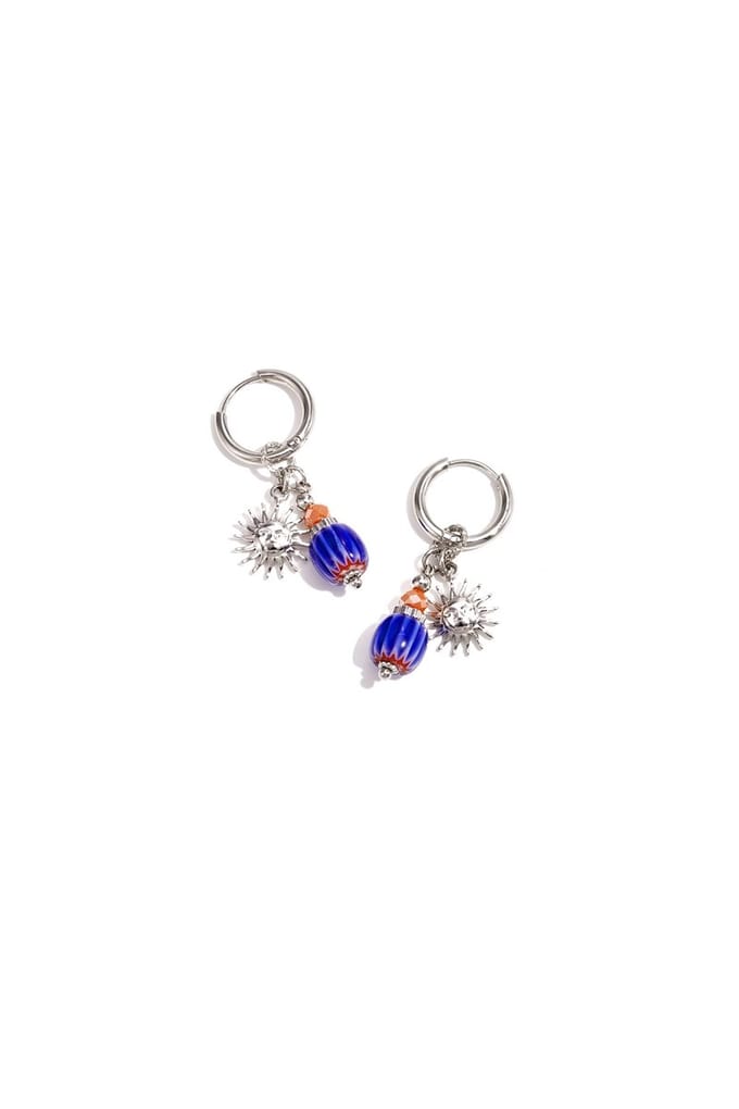 Sun Happy Charm oorbellen - Verkleurt Niet - Cadeau - Goudlief