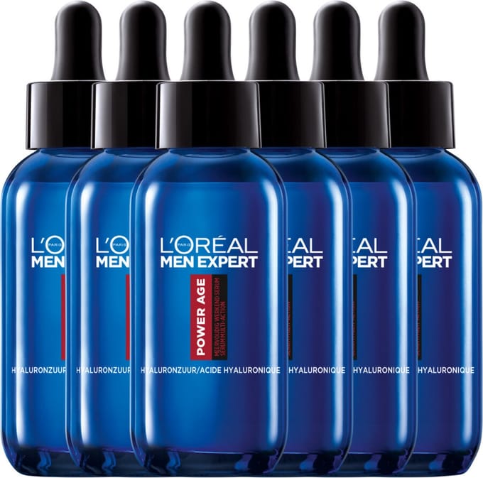 L'Oréal Men Expert Power Age Serum - 6 x 30 ml - Voordeelverpakking