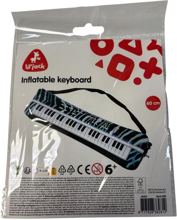 Opblaasbaar keyboard
