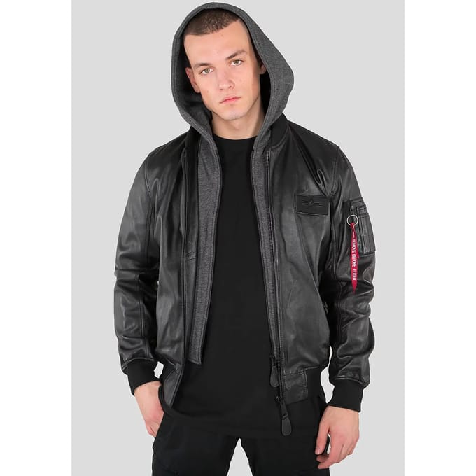 Jas Alpha Industries MA-1 D-Tec Leather LW