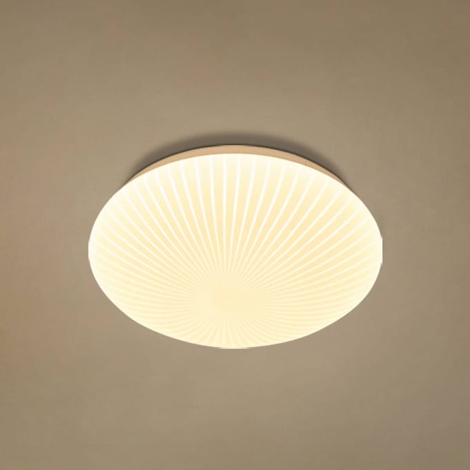 Searchlight LED plafondlamp Malta, Ø 29 cm, wit, acryl, CCT