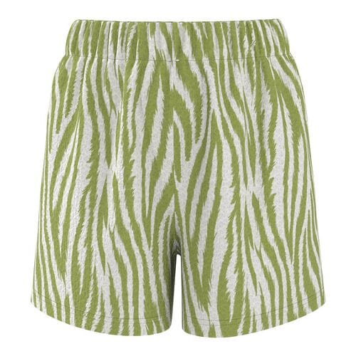 ESMARA Dames shorts met crinkle-structuur (Groen/print, S (36/38))