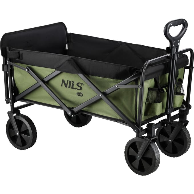 NILS Camp Opvouwbare Bolderkar - Groen - 150L