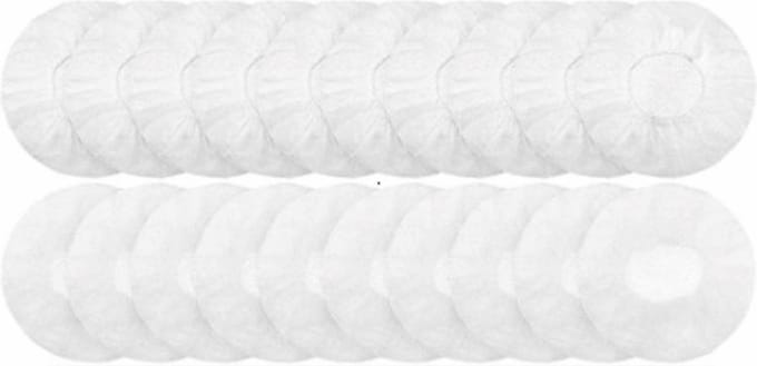 DKT Elastische wegwerp Hygienehoesjes/hoofdtelefoon cover hoes 7cm DKT-HH0007Z 100 stuks | Wit | universeel