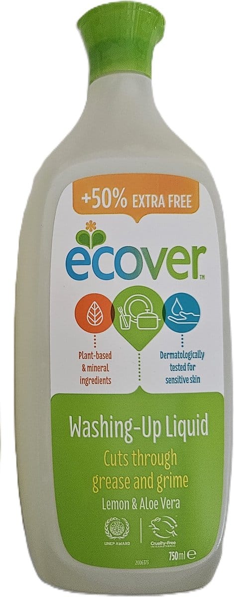 Ecover Afwasmiddel - Washing-Up Liquid Lemon & Aloe Vera - 750ml