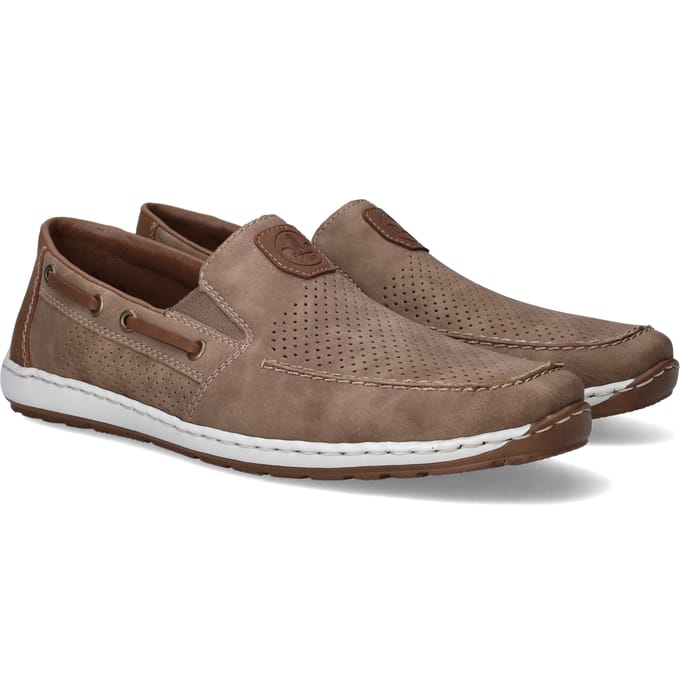 Rieker Instappers - Heren - Taupe - Maat:42
