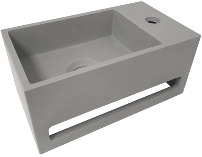 Wiesbaden Julia fontein Solid Surface 35 x 20 x 16 cm betonlook rechts