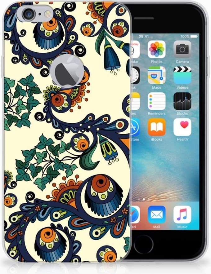 Siliconen Hoesje Apple iPhone 6 Plus | 6s Plus Barok Flower