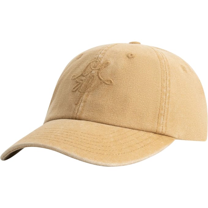 Olaf Monogram Washed Canvas Cap Petten Camel A240814