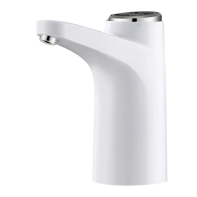 Pompe à Eau Électrique Distributeur d'Eau Intelligent Sans Fil Pompe Automatique à Eau Potable en Bouteille white