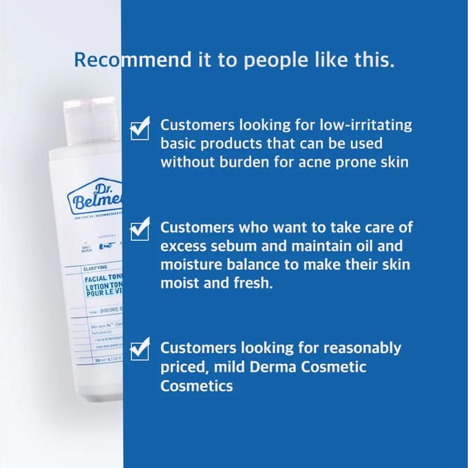 THE FACE SHOP Dr. Belmeur Clarifying Toner 200ml white