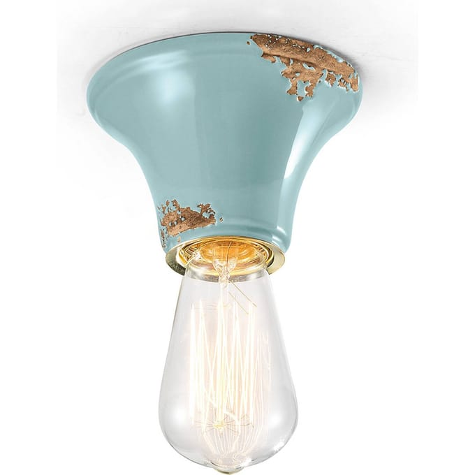 Ferroluce Plafondlamp C132 turquoise