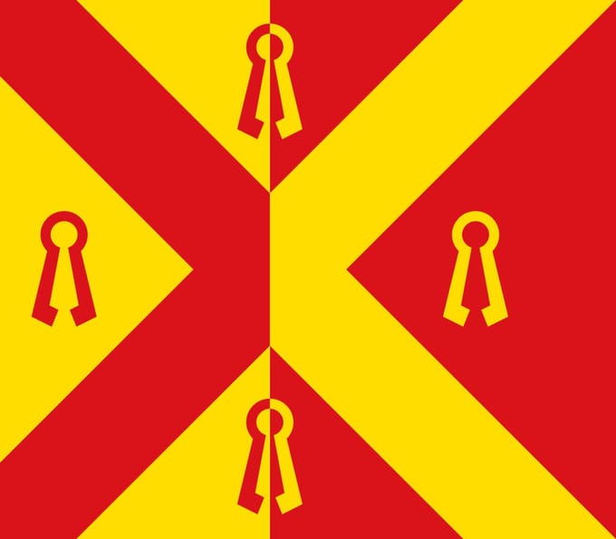 Vlag Gennep 70x100cm