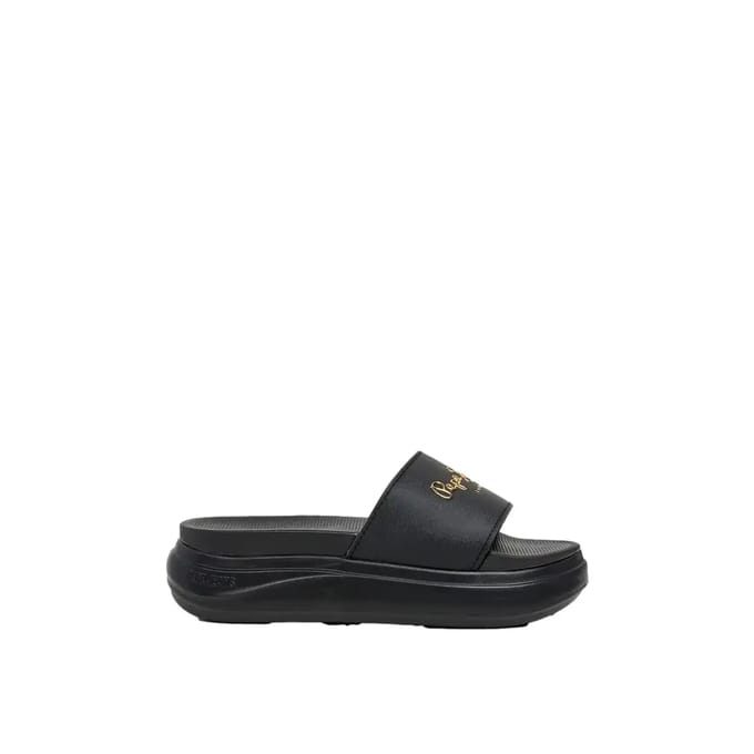 Pepe Jeans Bella Log Slippers Zwart EU 38 Vrouw