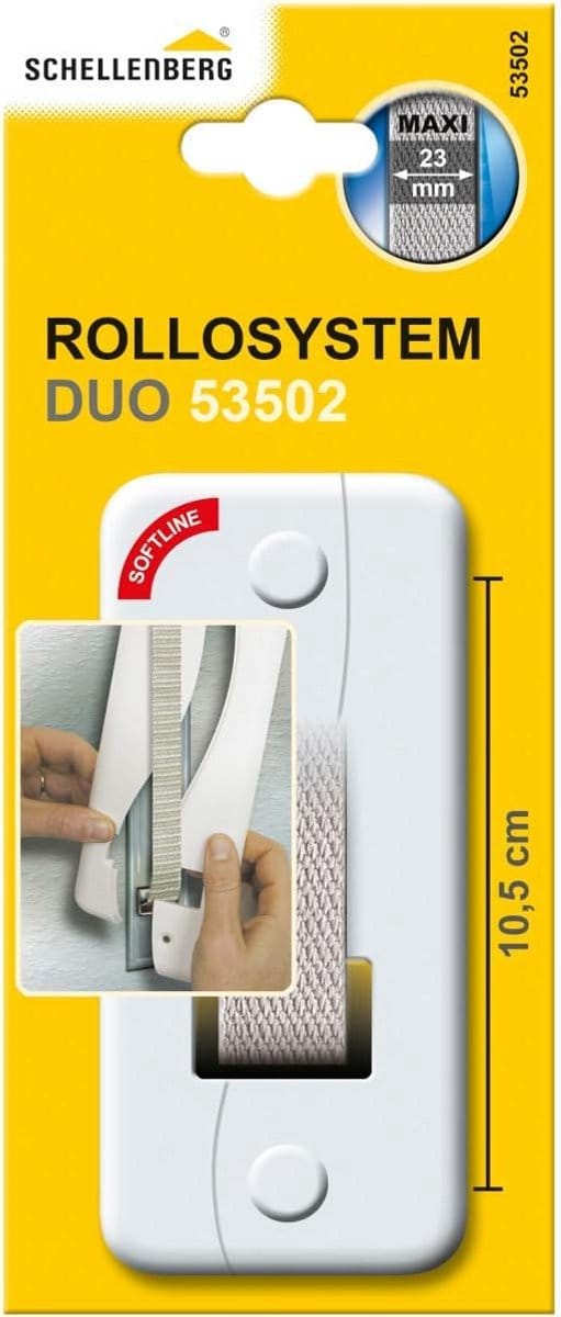 Afdekplaat voor rolluikband opwinder, DUO Maxi, 105 mm, wit