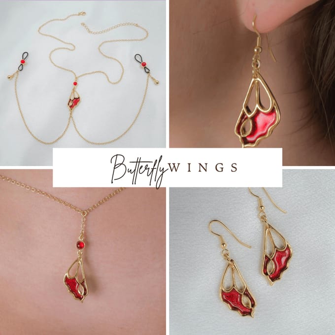 Sylvie Monthulé | Erotische Sieraden Set | Butterfly 1 Maat M