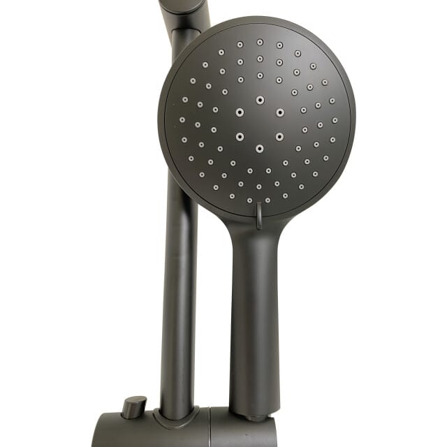 Luzzo® Flat Design douche glijstangset - 3 standen douche -Zwart