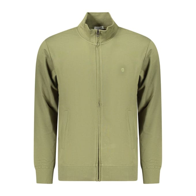 Coveri Beweegbare Groene Katoenen Heren Sweatshirt