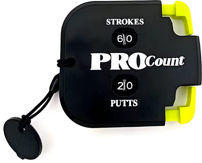 Stripe golf scoreteller voor 2 spelers - Slagen, putts, dubbele teller