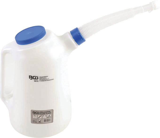 BGS Schenkkan met flexibele tuit en deksel 8 Liter