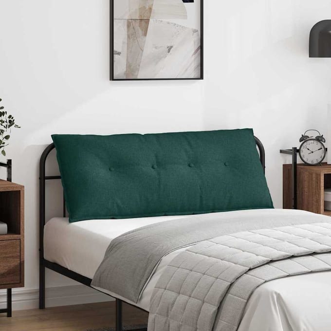 vidaXL - Rugkussen - Donkergroen - 120 - x - 50 - x - 19 - cm - Stof