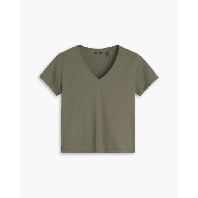 Dockers Deep T-shirt Met Korte Mouwen En V-hals Groen S Vrouw