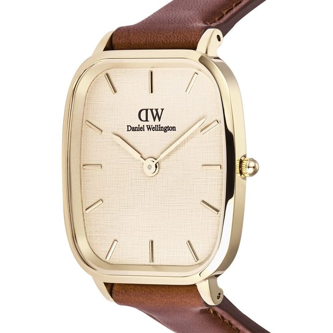 Daniel Wellington DW Watch Marlon St Mawes Linen Gold 32x36,3mm
