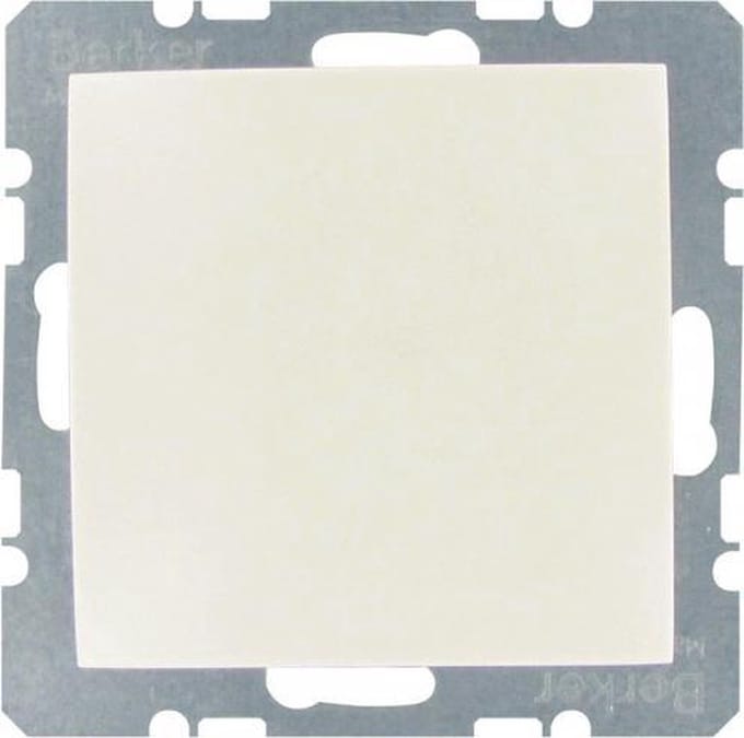 BERKER blindplaat inbouw, type S1 | CREME