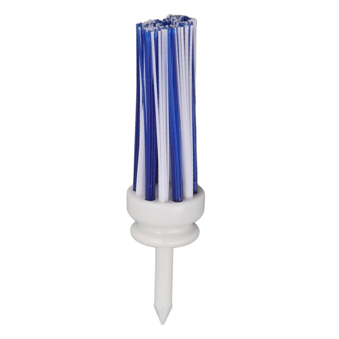 Golftees Plastic Lang Balbasis Lage Wrijving Borstel Ondersteuning Tee voor Lange Afstandsslag white