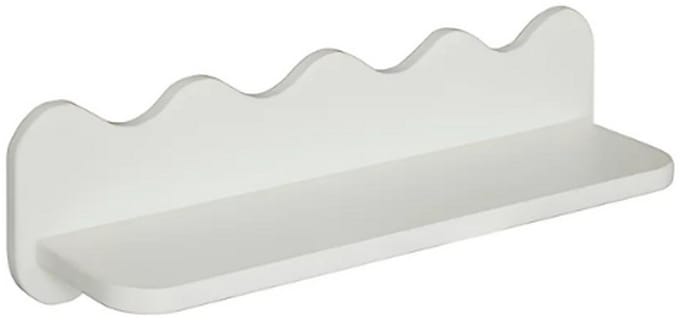 Atmosphera Golvende Wandplank Salina - 53x15x15cm - Wit