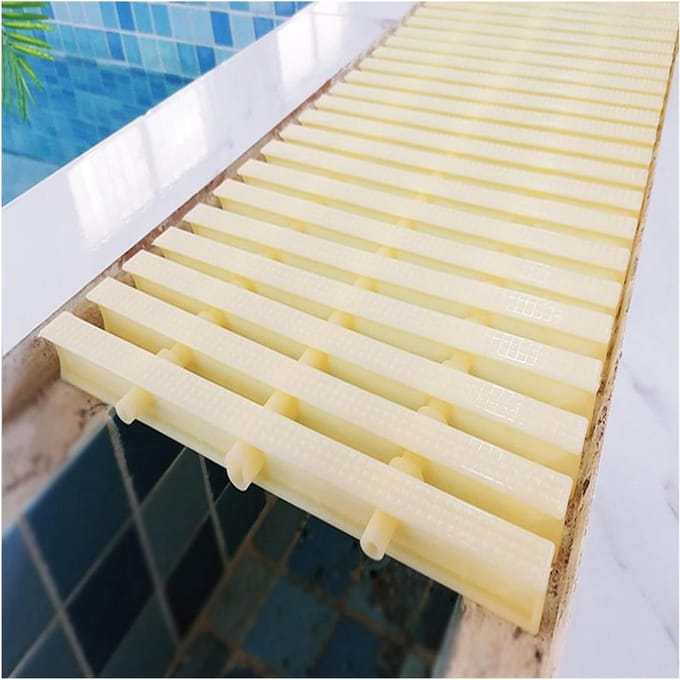 Afvoerrooster - Drainagerooster - Water Afvoeren - Antislip Structuur - 40x100cm - Wit