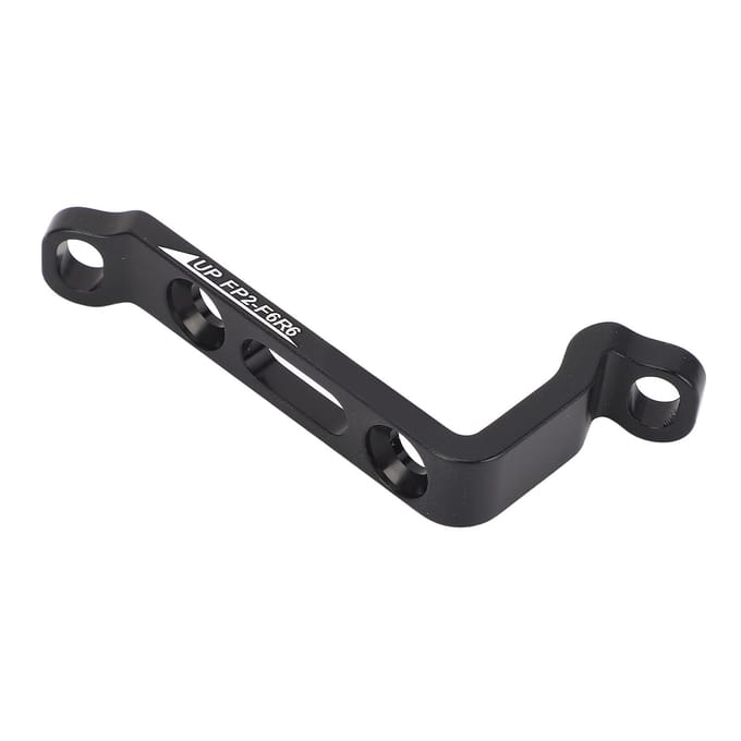 Schijfremadapter 160mm Fiets Aluminiumlegering Post Mount naar Flat Mount Voor Achter Remklauw Rotor black