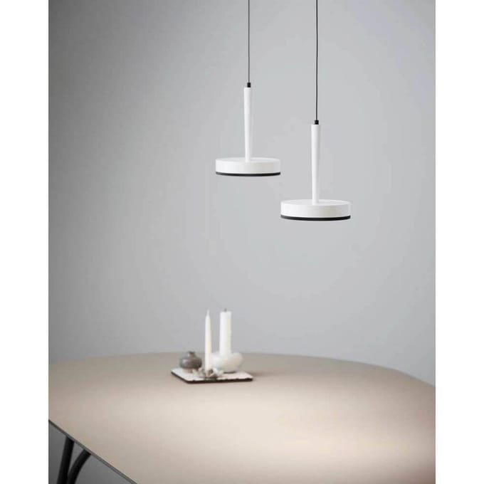 LOOM DESIGN LED hanglamp Nyx P1, wit, aluminium