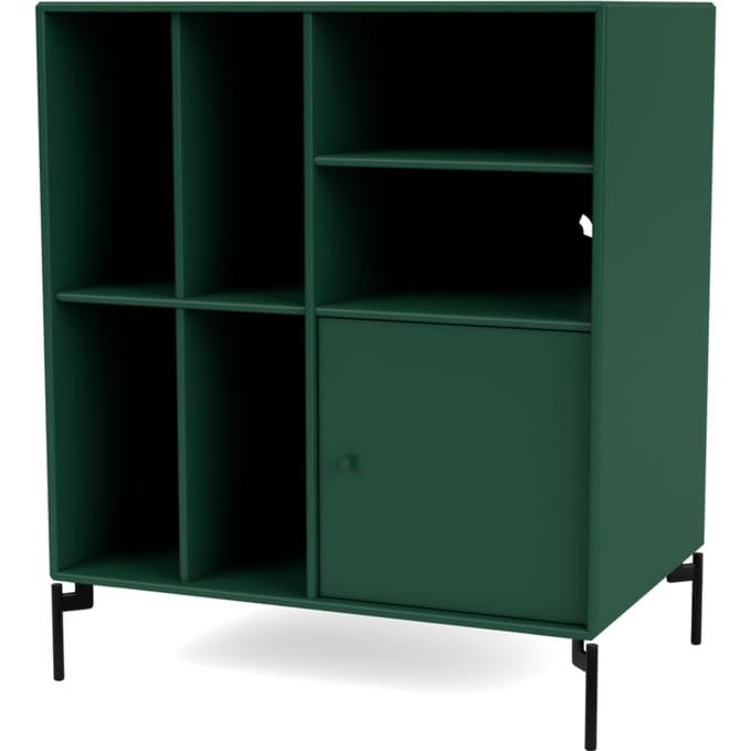 Montana SPIN II Opslagmeubel - Pine - Poten 12,6 cm black
