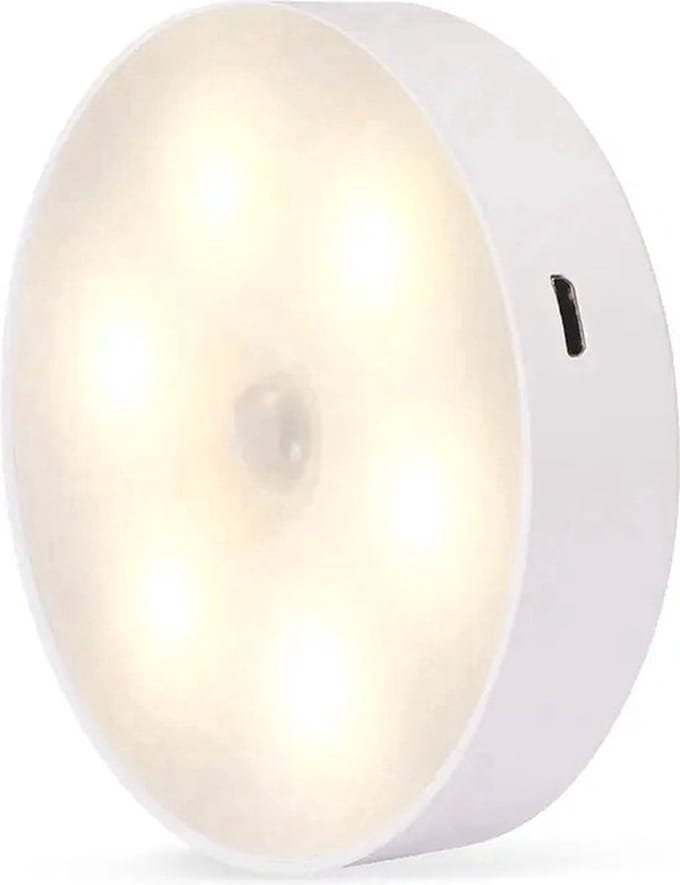 Draadloze Ledlamp Met Bewegingssensor - Wandlamp Binnen - Oplaadbare Muurlamp - Warm Wit Licht