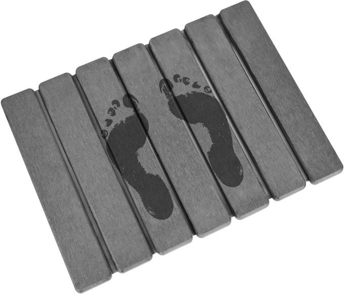 Dailygoods- Badmat Super Absorberend - Opvouwbaar - Douchemat - Antislipmat - Steen Badematte - 40x30 cm
