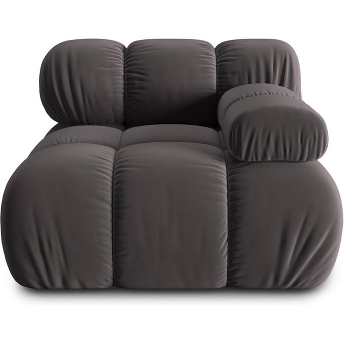 Modulair-hoekelement Tropea rechts velvet | Milo Casa