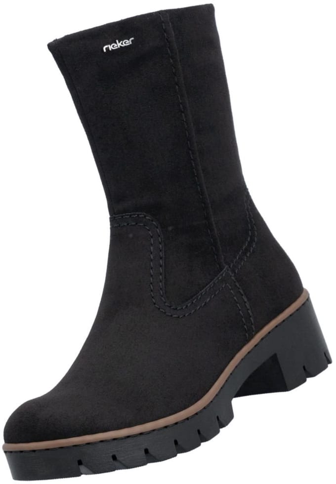Rieker dames enkellaarsjes X5781-00 zwart