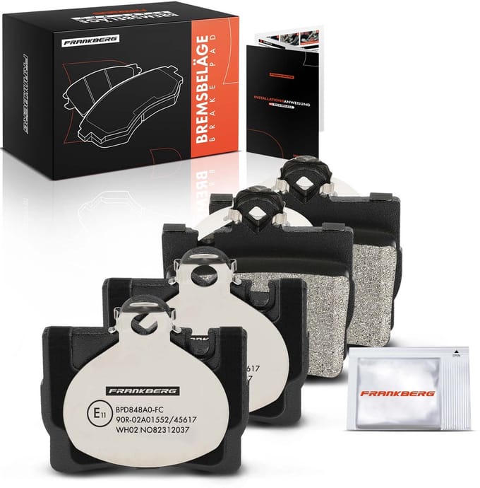Frankberg 4x Remblokken Achteras voor Benz S-Klasse Coupe V2