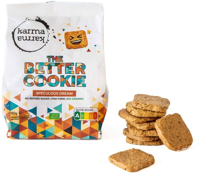KarmaKarma - The Better Cookie - speculoos - BIO - Vegan - Nutri-score A - 18x 100g