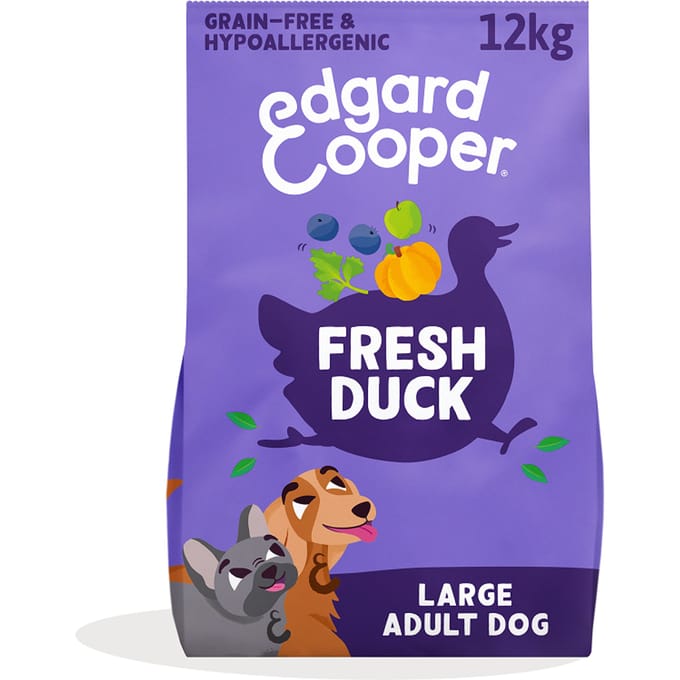 Edgard & Cooper Large Adult Hond Eend graanvrij - 12 kg