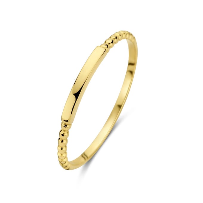 9NBG-0694-52 – New Bling – 14 karaat geelgouden ring – Maat 52