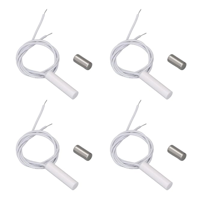 10 Sets Inbouw Bedrade Beveiligings Raam Deursensor DC100V Ingebouwde Raam Reed Schakelaar voor Alarm white
