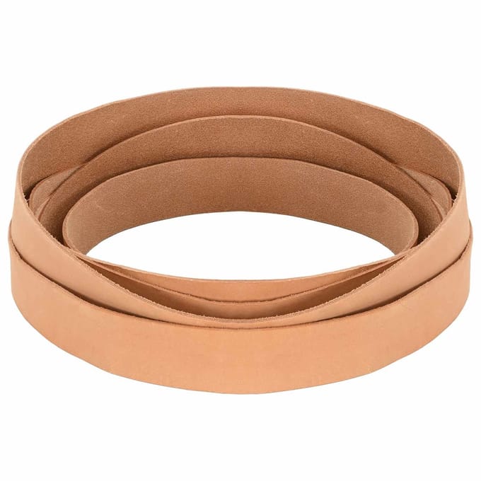 vidaXL - Leren - riem - 1 - Lichtbruin - 500 - x - 3 - cm - Leer