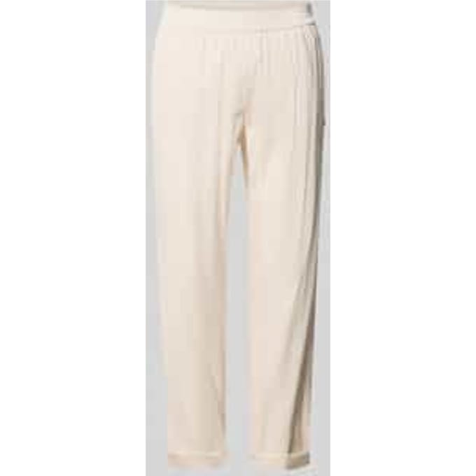straight fit linnenbroek met viscose