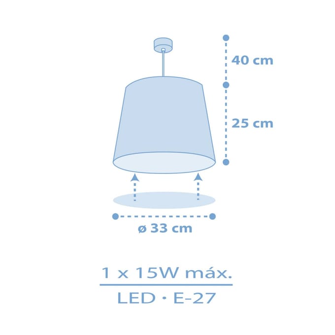 Dalber STAR LIGHT kinderkamer hanglamp, blauw