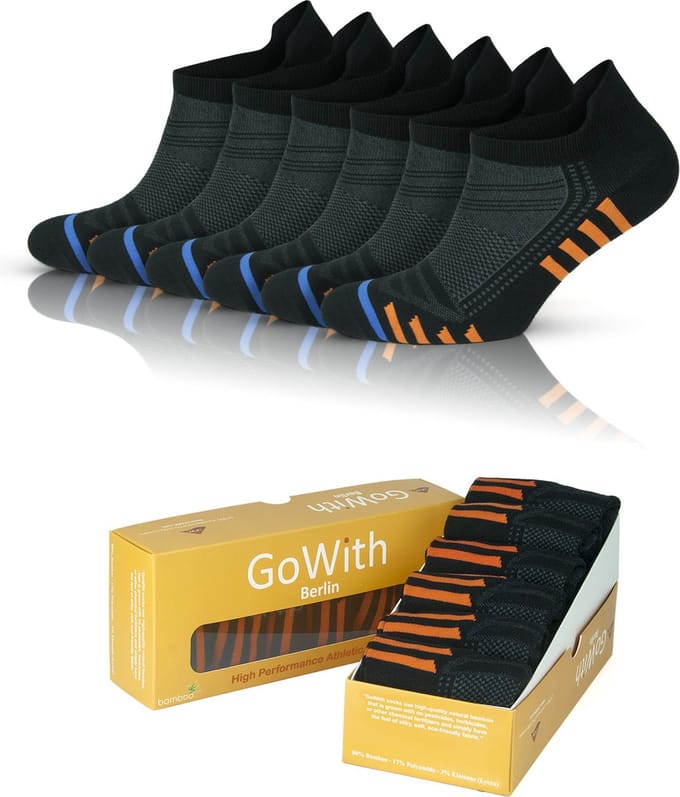 GoWith Bamboe Sneaker Sokken-6 paar-Naadloze Comfort-35-40