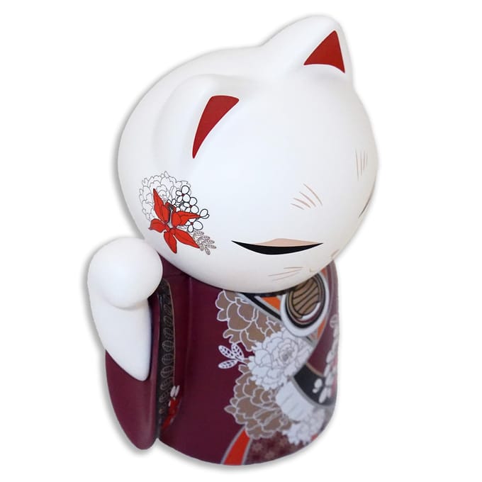 Poupée Kimmidoll KANA MNFL004 Maneki-neko (9 cm de haut) white